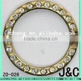 Fashion Round Rhineston Zamac Button