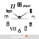 DEHENG 2016 Modern Design Home Decorative 3D Frameless Large DIY Wall Clock thumbnail-2