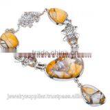 Authentic!! Wholesale Amber Jewelry Glass Silver Jewellery Designers P1400 thumbnail-5