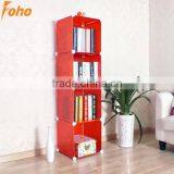 Red Flower Color Kids Bookcase With Plastic Material( FH-AL0017)