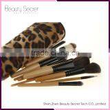 Wood Color Makeup Brush Kit 12pcs Per Set With Bag thumbnail-6