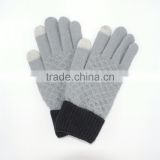 Knit Touchscreen Gloves with Conductive Fingertips for Use with All Touchscreen Electronic Devices