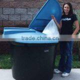 Plastic Waste Bin, Recycling Container,with Rotomould by LLDPE thumbnail-1