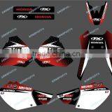 New Style RED TEAM GRAPHICS & BACKGROUNDS DECALS STICKERS Kits for FOR HONDA XR250 XR450 1996 1997 1998 1999 2001-2004 DST0185 thumbnail-1