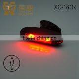 COB Red LED Bicycle Rear Light,usb Rechargeable,silicon Bicycle Light thumbnail-4