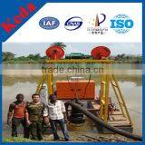 Submerged River Sand Pump Dredger in Africa
