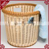 S&D China Large Size New Round Rattan Woven Colored Plastic Storage Baskets, Plastic Laundry Basket thumbnail-2