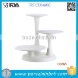 2016 New Style White Independent Bracket 3 Tier Cake Stand