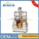 Wholesale 6Pieces Kitchenware Stainless Steel 304 150ml/40ml Spice Jar thumbnail-1