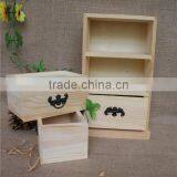 Antique Small Wooden Cabinet With Many Drawers thumbnail-5