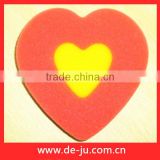 Red Heart Yellow Lovely Soft Cleaning Washing Sponge