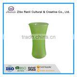 Unique Shape Green Frosted Glass Vase Wedding Centerpieces thumbnail-2