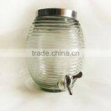 High Capacity Clear Juice Glass Jar With Tap thumbnail-2