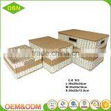 China Popular Good Quality Durable Plastic Metal Wire Paper Rope Laundry Basket for Hotel or Home thumbnail-2