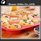 High Quality 12 Mini Round Silicone Muffin Pan thumbnail-6