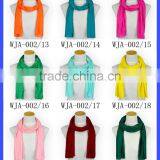 Baby Girls Luxuries Washable Solid Color Fashion Scarf Various Color Silk Scarf thumbnail-6