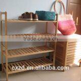 Creative Wooden Four-tier Walnut Shoe Rack thumbnail-2