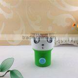 Silicone Cup With Wood Lid Ceramic Coffee Cup thumbnail-1