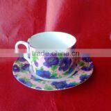 Ceramic Gift Cup With Handle and Plate thumbnail-1
