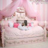 Norwegian Forest Style Royal Black Solid Wood Daybed With Drawers BF11-05143b thumbnail-3