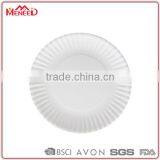 Resuable Melamine Dishes for Buffet, Wholesale Wavy Restaurant White Dinner Plate thumbnail-1