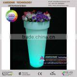 Battery Powered Illuminated Led Plastic Flower Pot thumbnail-2