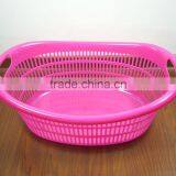 Oval Plastic Laundry Basket Hamper thumbnail-1