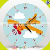 2017 Wholesale Cartoon Wooden Wall Clock for Kids Best Design Wooden Wall Clock for Kids Hot Wooden Wall Clock for Kids W09D021 thumbnail-3