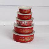 3PCS 5pcs Enamel Storage Bowl Mixing Bowl Salad Bowl thumbnail-3