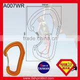 25KN Taiwan Mountain Climbing Aluminum Carabiner With Wire Gate thumbnail-4