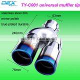 Racing Car Factory Price Universal Stainless Steel Muffler Tips