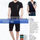 Factory OEM V-neck White T-shirts Wholesale ,summer Running Men Gym Sexy Short Sleeve v Neck t Shirts thumbnail-4