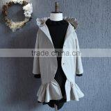 European Children Clothing Wholesale Girls Fishtail Coat Plain Hoodies thumbnail-2