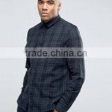 Long Sleeve Point Collar Two Chest Pocket Mens Pre-Shrunk 100% Cotton Breathable Comfort Fit Casual Check Shirts thumbnail-1