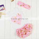 Baby Girls Gold Polka Dots Outfits Wholesale Children's Boutique Clothing thumbnail-2