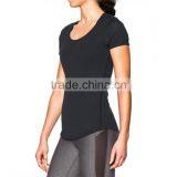 Wholesale Women Custom Top Casual Sports No Sweat T-Shirt China Supplier thumbnail-2