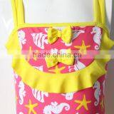 Stars One Piece Yellow Swimwear thumbnail-3