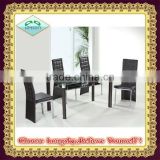 2014 hot selling high quality Modern beautiful tempered glass dining tables