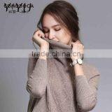 Custom Cashmere Sweater Lady Turtleneck Long Pattern Cable Knit Pullover thumbnail-2