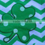 2015 New Baby Girls Shamrock Clover St.patrick Romper Tutu Dress With Macthing Necklace and Bows 3 Pieces Set thumbnail-2