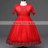 2016 Summer Style Kids Dress Flower Lace Princess Party Costume Girl Floral Dress thumbnail-1