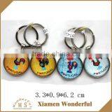 Promotional Gift High Quanltiy Custom Glass Key Ring thumbnail-1