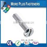 Made in Taiwan DIN 85 ISO 1580 Slotted Pan Head Machine Screw DIN 85 thumbnail-3