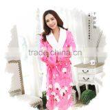 cheap super soft thick warm different kind of Women Night Bathrobe