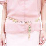 Fashion Lady Metal Waist Chain Pendant Leaf Skirt Waist Decorated Belt thumbnail-1