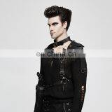 Punk Rave Men's Gothic Black Chest Harness-top Armor S-236 thumbnail-2