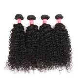 16 18 20 Inch Kinky Straight Brazilian Blonde Curly Human Hair For Black Women 100% Remy