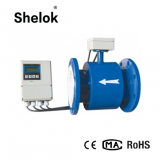 Split electromagnetic acid water flow meter