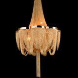 Modern aluminium chain pendant lamp for home decoration dining room and living room