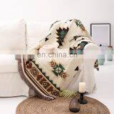 Amazon Hot Sale RAWHOUSE Woven Geometric Vintage Style Bohemian Christmas Blanket thumbnail-6